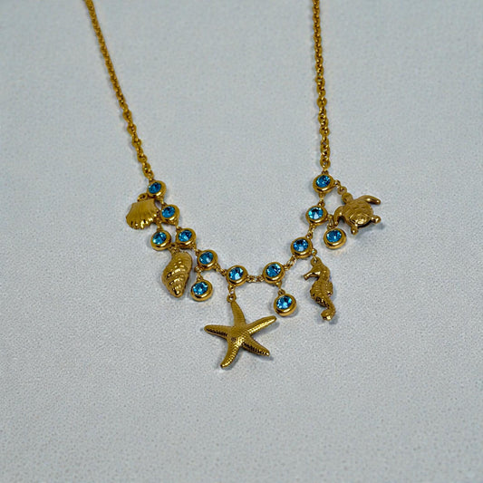 Golden Ocean Charm
